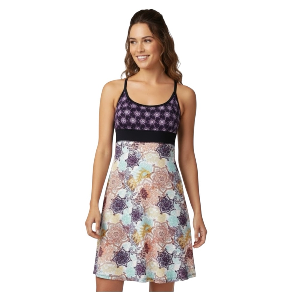 Lola Purple Floral Mandala Athletic Dress XS